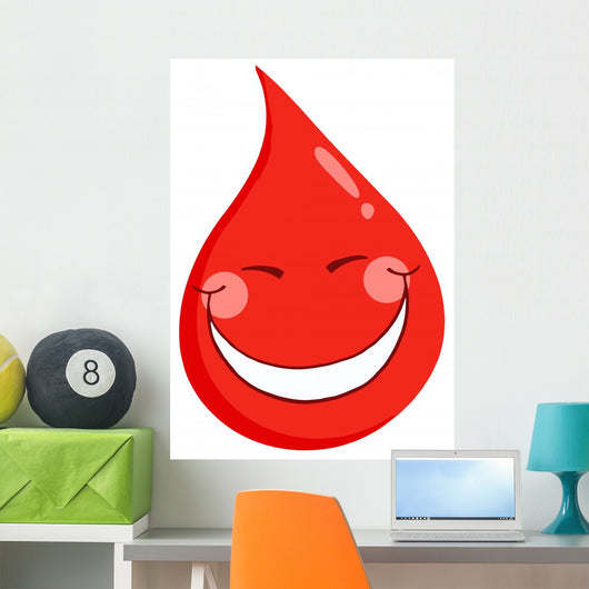 Blood Guy Smiling Wall Decal
