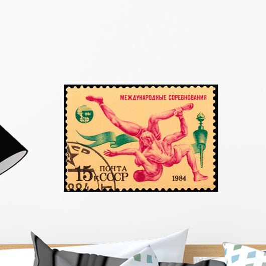 Postage Stamp Wall Decal