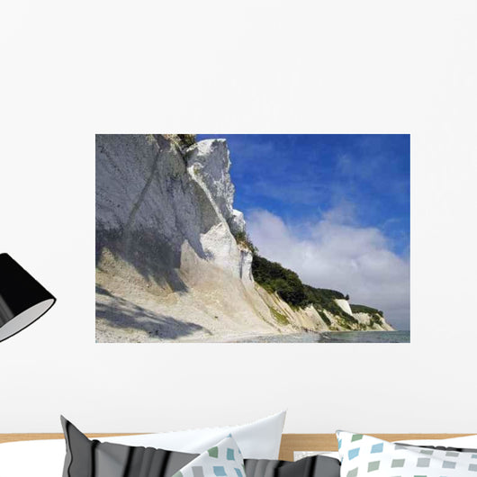 White Oceanside Cliffs Wall Decal