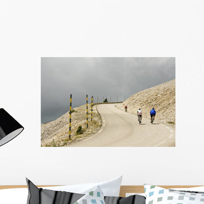 Cycling Mont Ventoux Provence Wall Decal shown on a wall