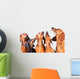 Five Muzzles Dachshund Dogs Wall Decal