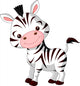 Fun Zoo Zebra Wall Decal