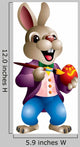 Easter Rabbit Painting Egg Wall Decal