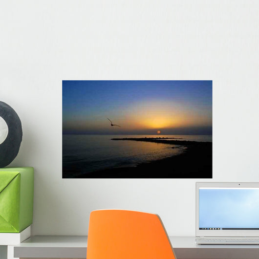 Sunset Bird Wall Decal