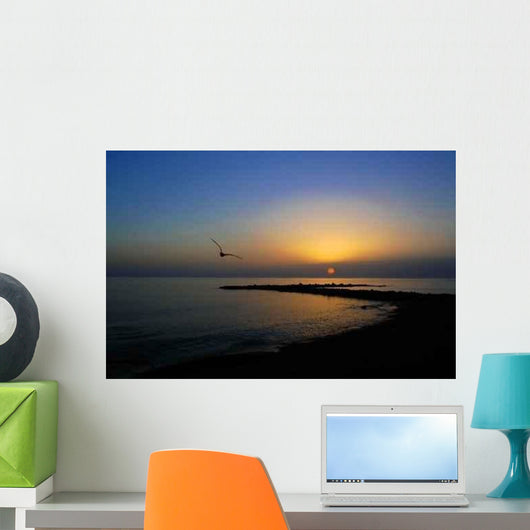 Sunset Bird Wall Decal