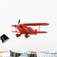 Vintage Biplane Wall Decal