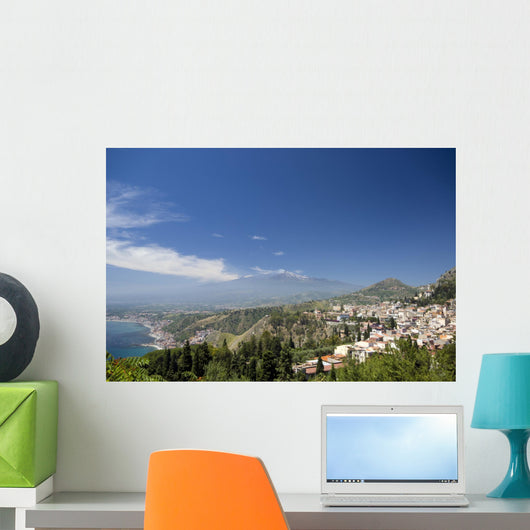 Taormina Sicily Italy Panoramic Wall Decal