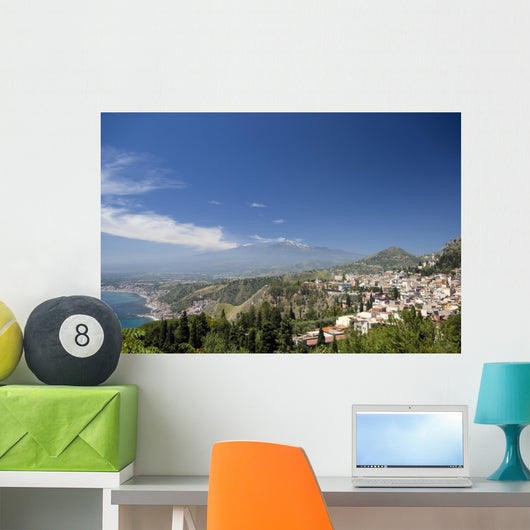 Taormina Sicily Italy Panoramic Wall Decal