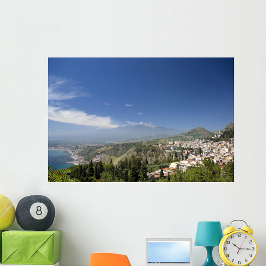 Taormina Sicily Italy Panoramic Wall Decal