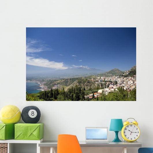 Taormina Sicily Italy Panoramic Wall Decal