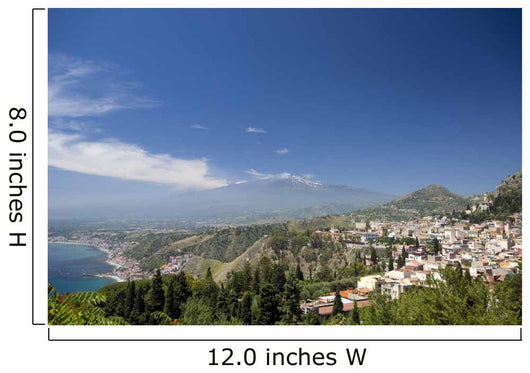 Taormina Sicily Italy Panoramic Wall Decal