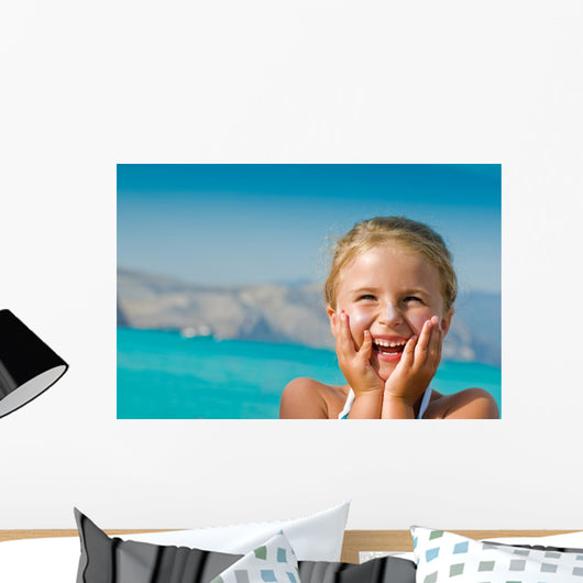 Summer Beach Portrait Lovely Wall Decal