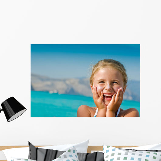 Summer Beach Portrait Lovely Wall Decal