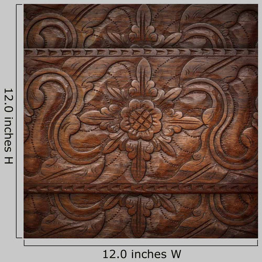 Wood Carving Wall Decal