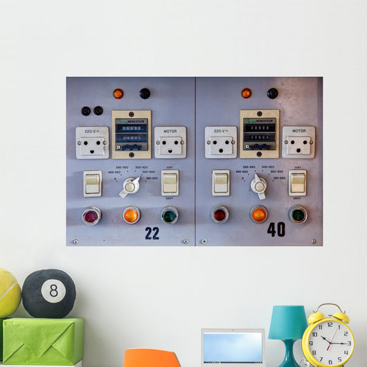 Control Panel 3 Wall Decal