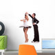 Salsa Dancing Couple White Wall Decal