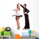 Salsa Dancing Couple White Wall Decal