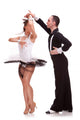 Salsa Dancing Couple White Wall Decal