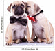 Adorable Pug Puppy Dogs Wall Decal