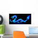 Blue Fire Dragon Wall Decal