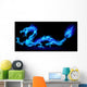 Blue Fire Dragon Wall Decal