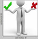 3D Male Against Wall Decal