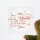 Values Word Cloud Wall Decal