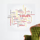 Values Word Cloud Wall Decal