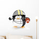 Football Player Penguin Wall Decal