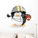 Football Player Penguin Wall Decal