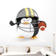 Football Player Penguin Wall Decal