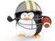 Football Player Penguin Wall Decal