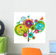 Whimsy Flowers Wall Decal