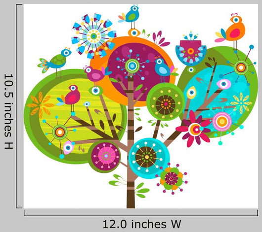 Whimsy Flowers Wall Decal