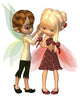 Cute CG Fairy Friends 1 Wall Decal