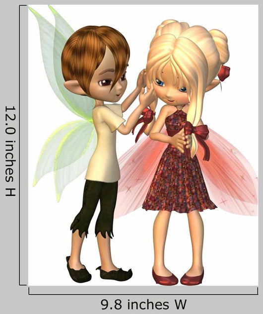 Cute CG Fairy Friends 1 Wall Decal