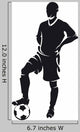 Ector Football Soccer Wall Decal