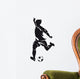 Football Soccer Player Silhouette Wall Decal