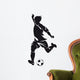 Football Soccer Player Silhouette Wall Decal