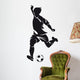 Football Soccer Player Silhouette Wall Decal