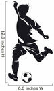 Football Soccer Player Silhouette Wall Decal