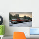 Snow-Covered Train Wall Decal