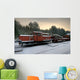 Snow-Covered Train Wall Decal