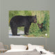 Black Bear Mother With Cub Wall Decal