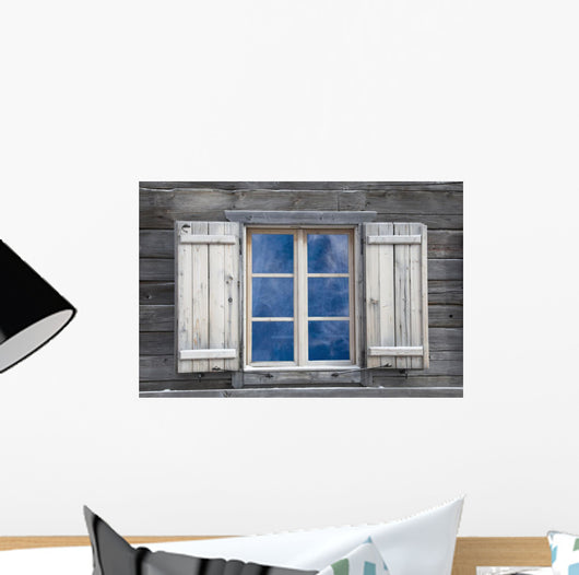 Wood Board Window Wall Decal
