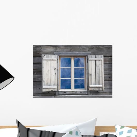 Wood Board Window Wall Decal
