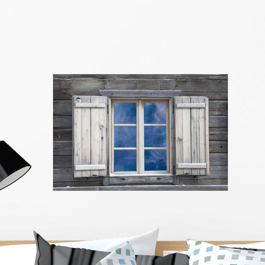 Wood Board Window Wall Decal