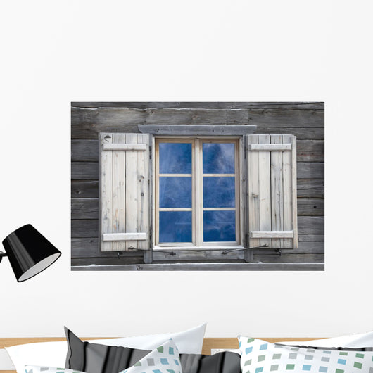 Wood Board Window Wall Decal