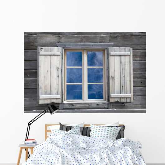 Wood Board Window Wall Decal