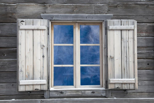 Wood Board Window Wall Decal